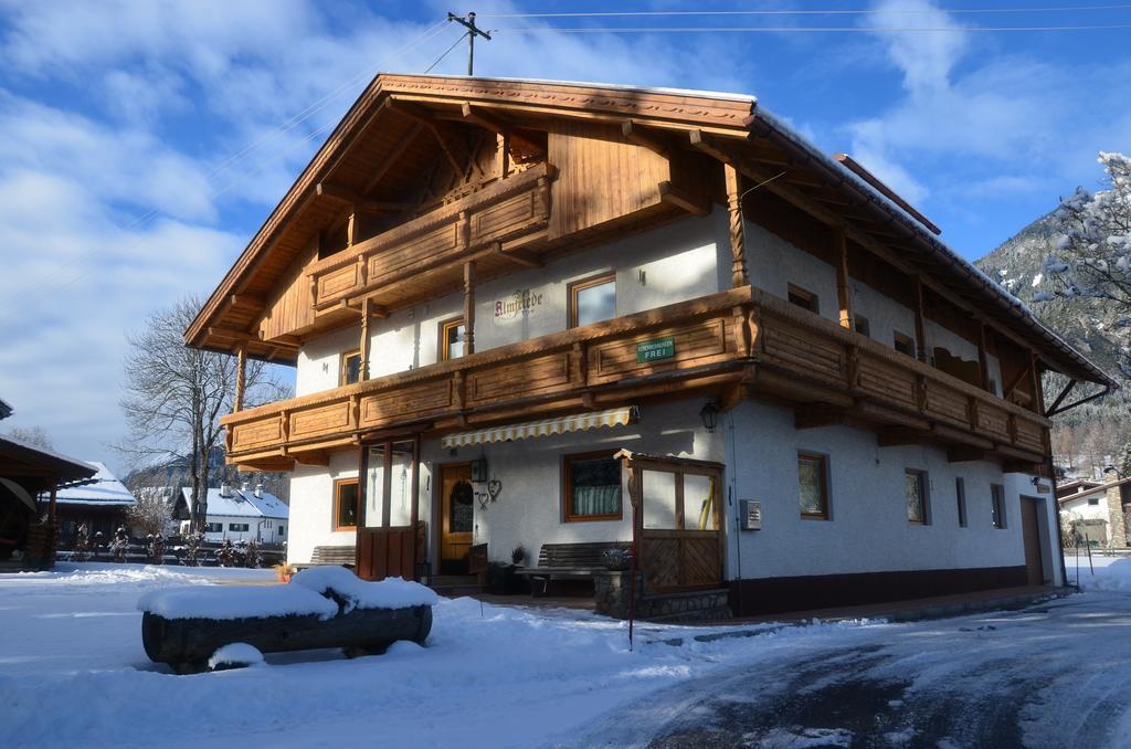 Ferienwohnung Haus Almfriede Leutasch Exterior foto