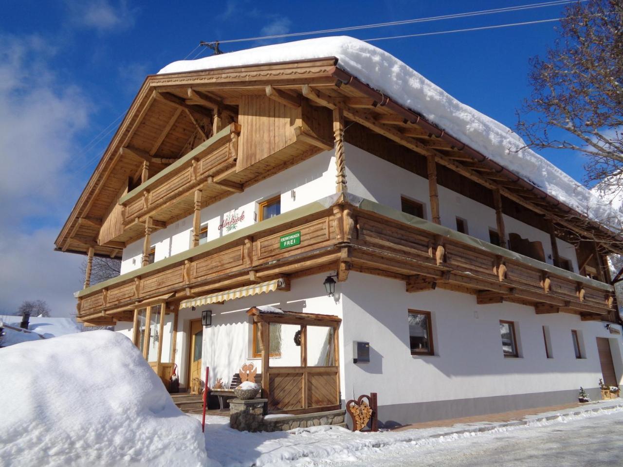 Ferienwohnung Haus Almfriede Leutasch Exterior foto